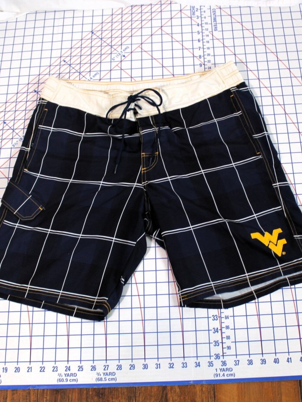 GII Swim Trunks Shorts West Virginia University WVU, Large